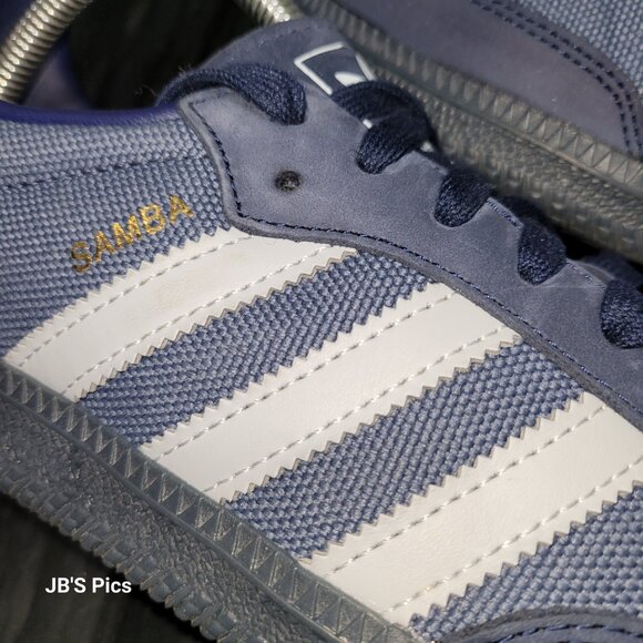 Adidas Samba Originals Men's Size 9.5 OG Preloved Ink Halo Blue Indigo ID1454 - Picture 7 of 14